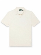 Incotex - Zanone Slim-Fit Cotton and Silk-Blend Polo Shirt - White