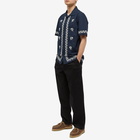 Wax London Men's Didcot Vacation Shirt in Navy Poplin