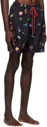 Paul Smith Black Southdowns Way Swim Shorts