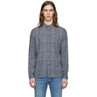 Levis Made and Crafted Blue and Black Check Standard Shirt