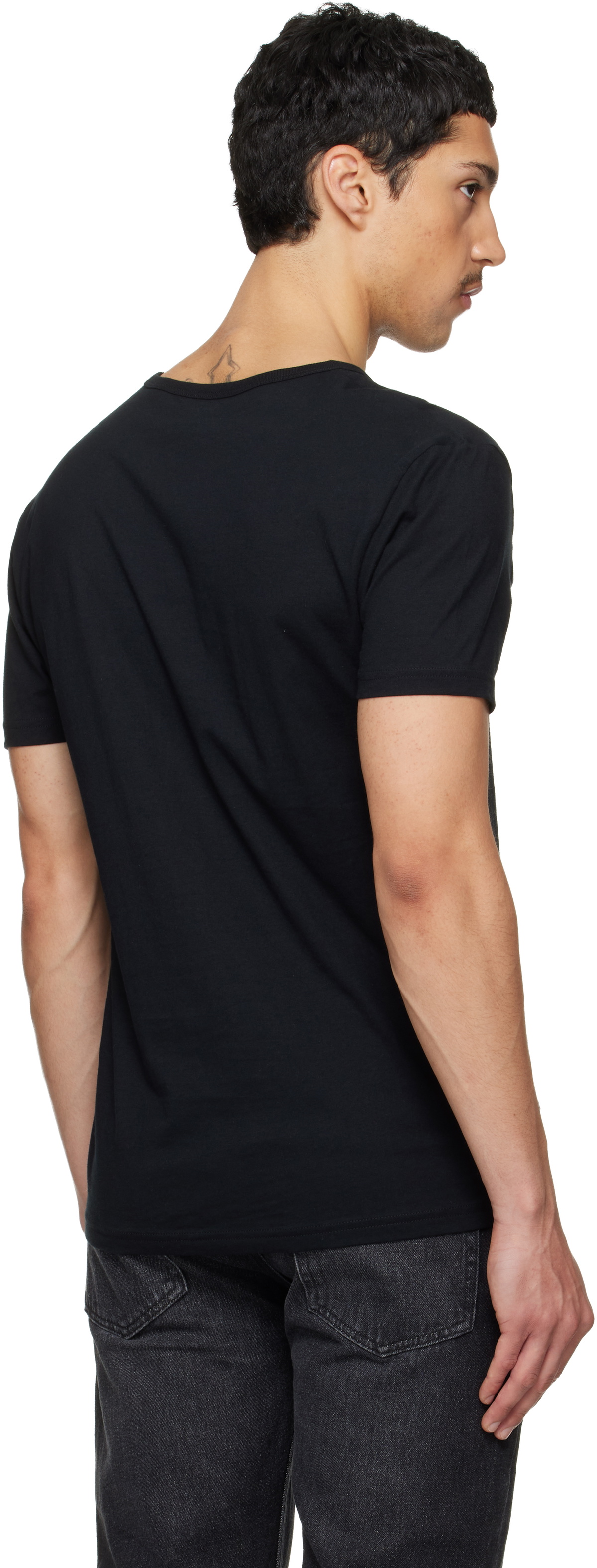 Paul Smith Five-Pack Multicolor Organic Cotton Logo Lounge T-shirts
