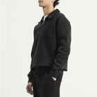 Heresy Men's Green Man Quarter Zip Sweatshirt in Ash