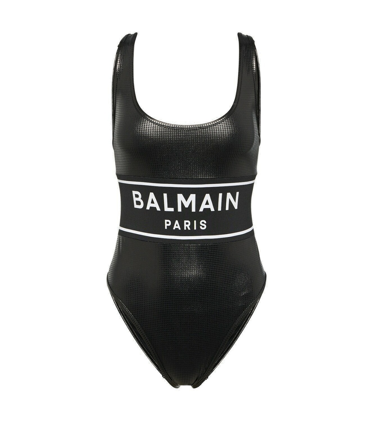Balmain Metallic logo swimsuit Balmain