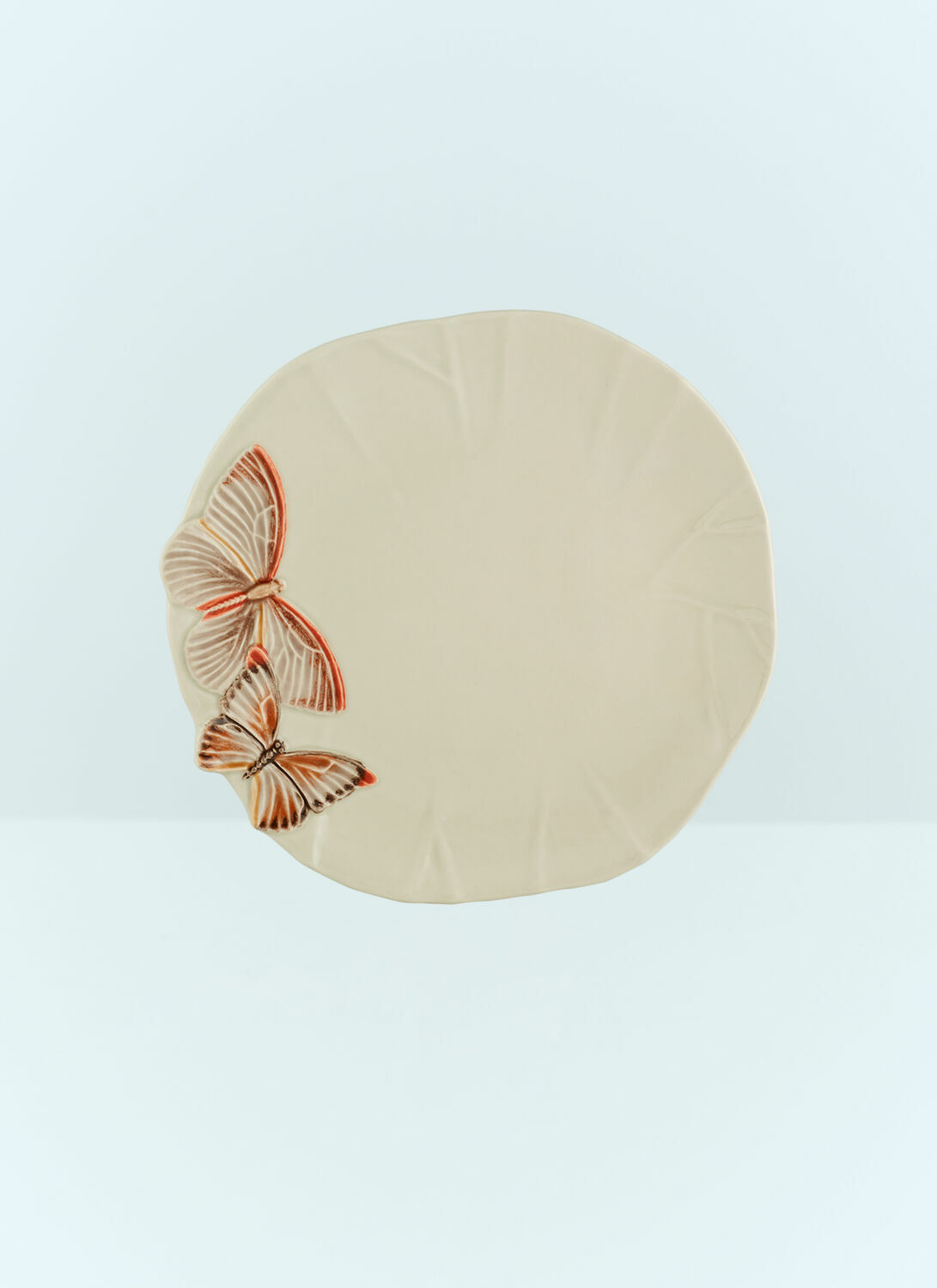 Bordallo Pinheiro Set Of Four Cloudy Butterflies Dinner Plates