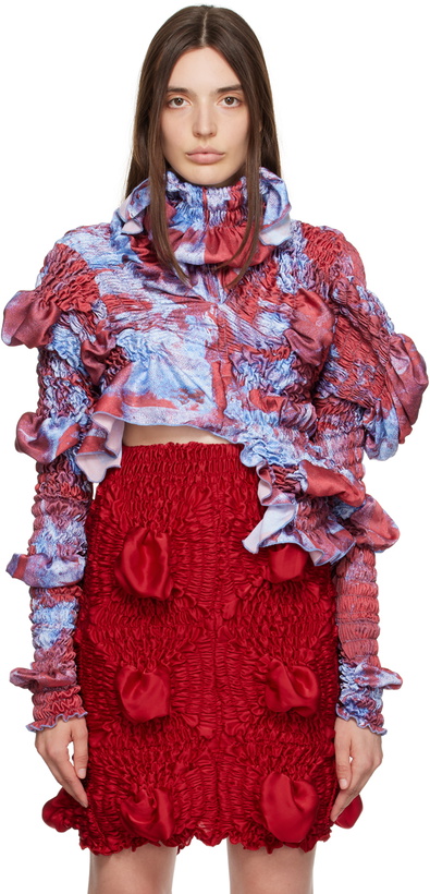 Photo: Feben SSENSE Exclusive Purple & Burgundy Twist Blouse