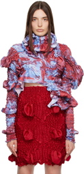 Feben SSENSE Exclusive Purple & Burgundy Twist Blouse