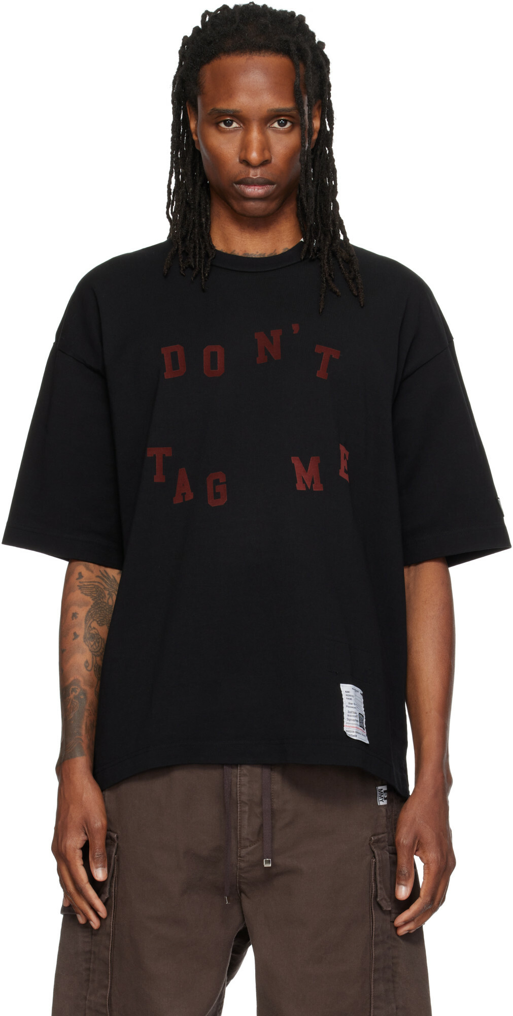 Miharayasuhiro Black 'Lo-Fi Vision' T-Shirt Maison MIHARA YASUHIRO
