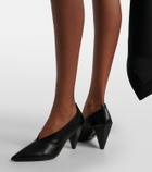 Loewe Origami Cubic leather pumps