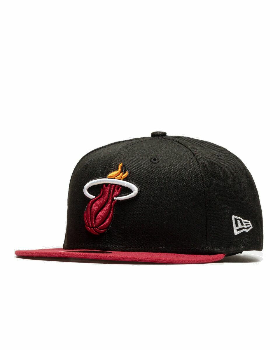 Photo: New Era Nba Basic Cap Miami Heat Black - Mens - Caps