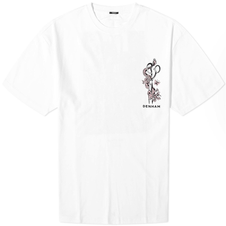 Photo: Denham Men's DXT College Reg T-Shirt in White