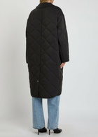 Joseph Penny Quilted Woven Coat Black