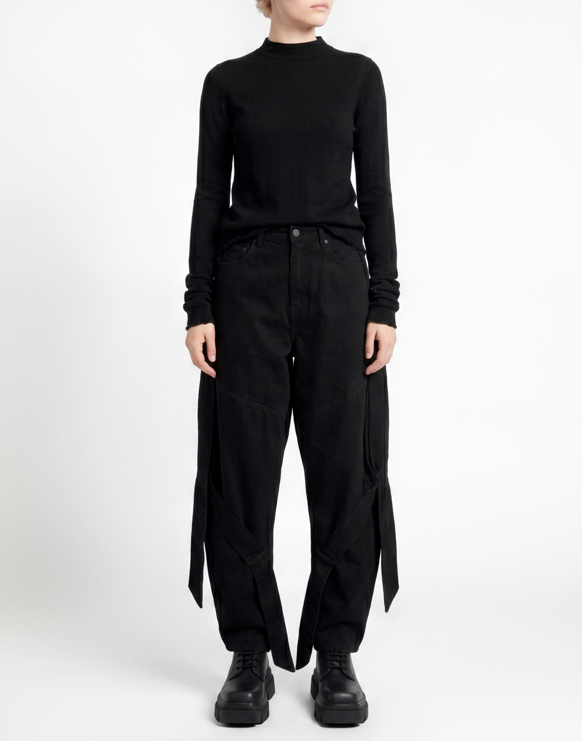 The Attico Womens Jeans in Black