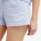 Sporty & Rich Women's 94 Country Club Disco Shorts in Chambray/White