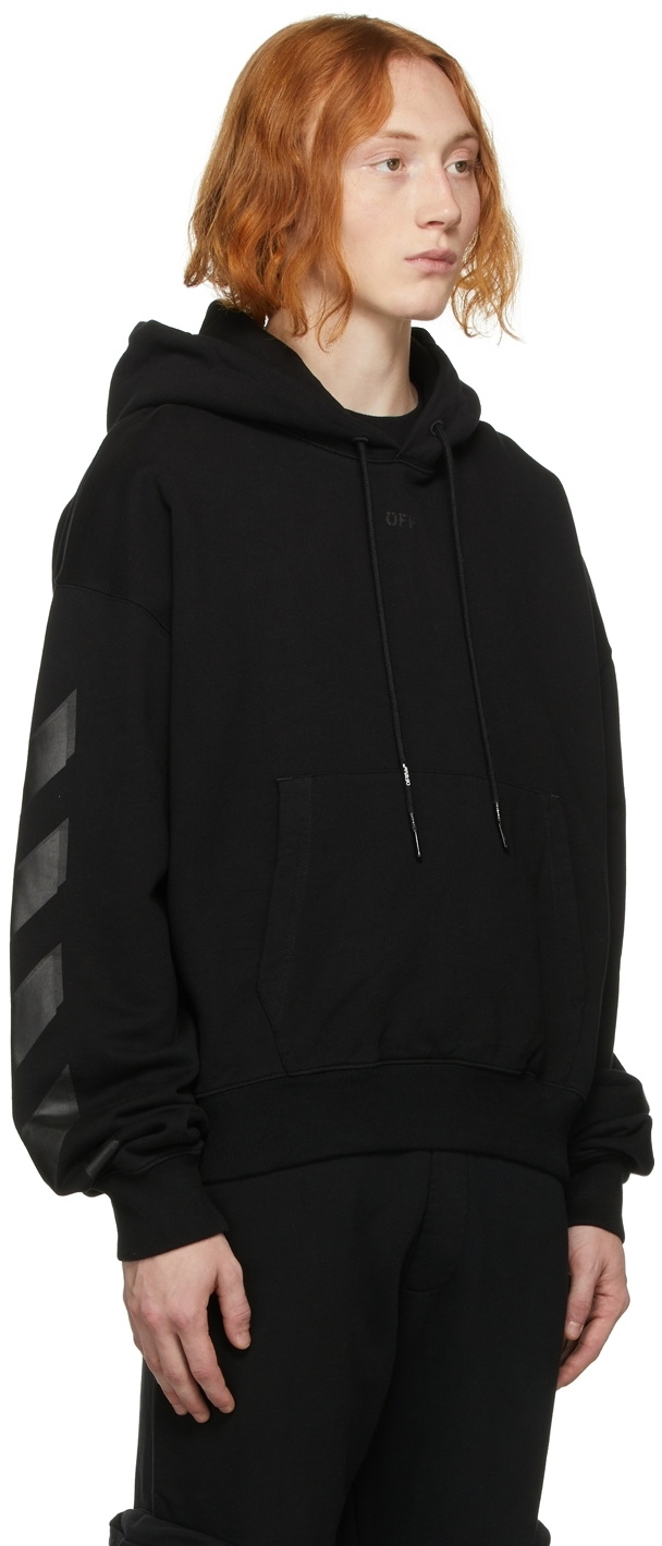 OFF-WHITE Rubber Arrows Skate Slim Hoodie Black