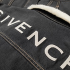 Givenchy Text Logo Shearling Denim Jacket