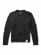 Neighborhood - Savage Distressed Knitted Sweater - Gray