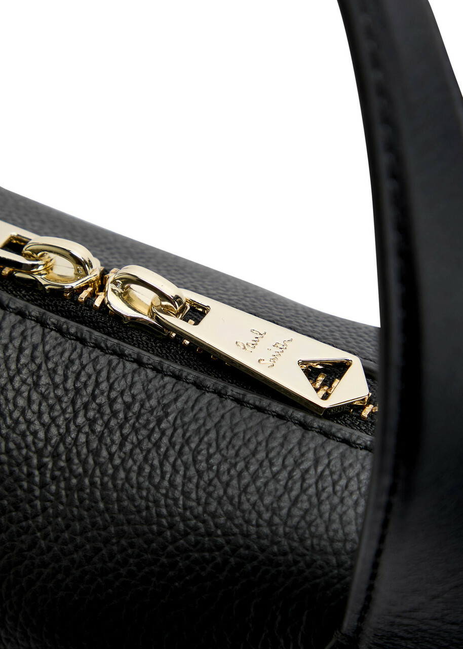 Paul Smith Striped Grained Leather Briefcase - Black - One Size