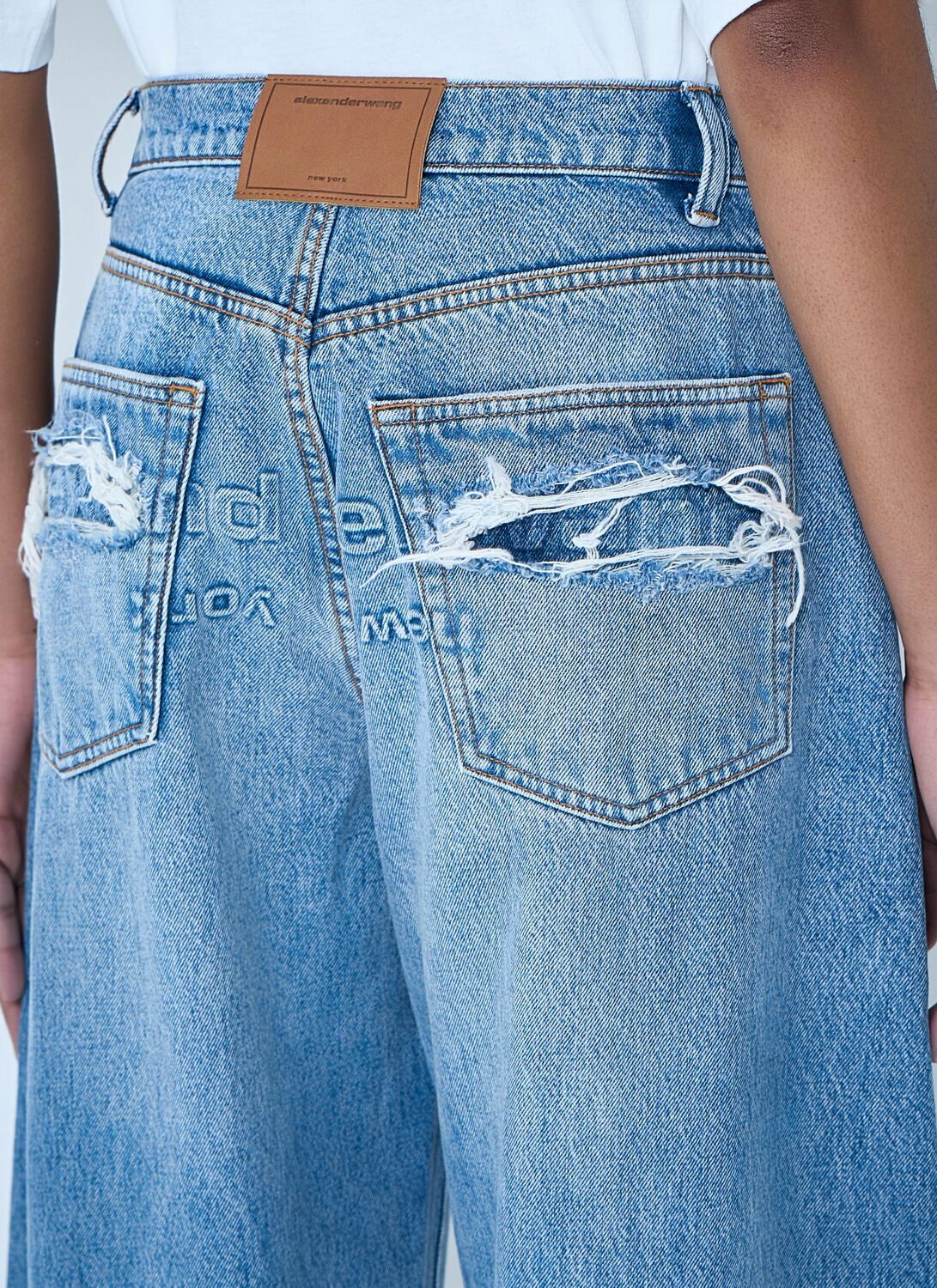Alexander Wang Wide-Leg Denim Jeans
