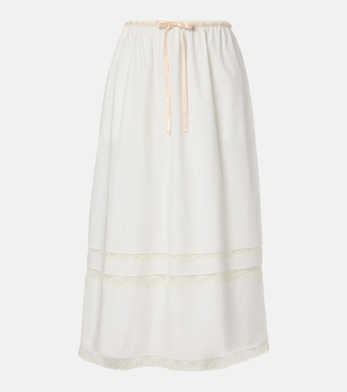 Posse Alma lace-trimmed midi skirt
