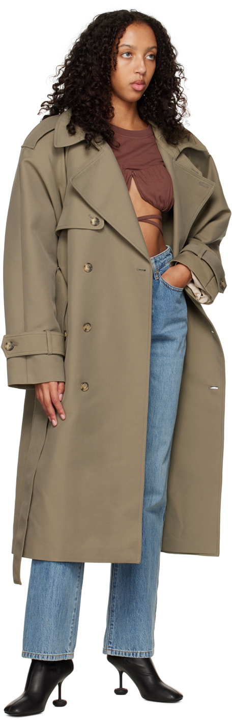 The Mannei Beige Soria Trench Coat