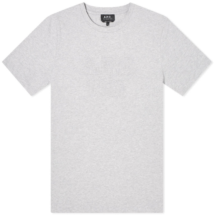 Photo: A.P.C. Hartman Embossed Logo Tee