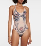 Jean Paul Gaultier Tattoo Collection printed swimsuit