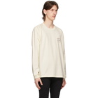 Nudie Jeans Off-White Logo Bodie Long Sleeve T-Shirt