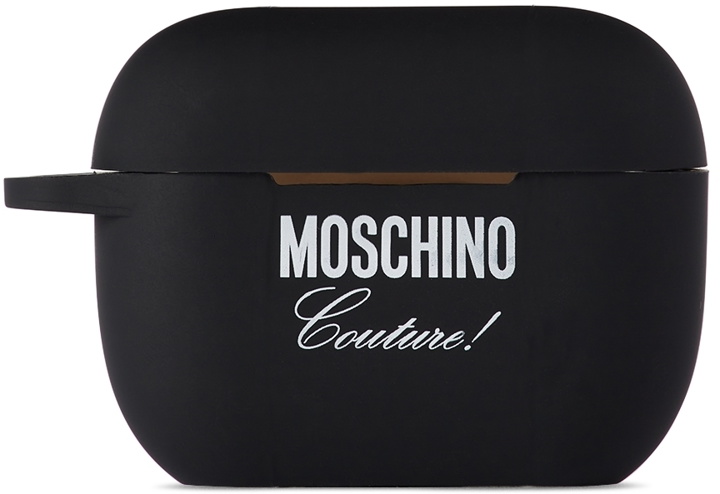Photo: Moschino Orange & Black Hamburger Airpods Pro Headphone Case