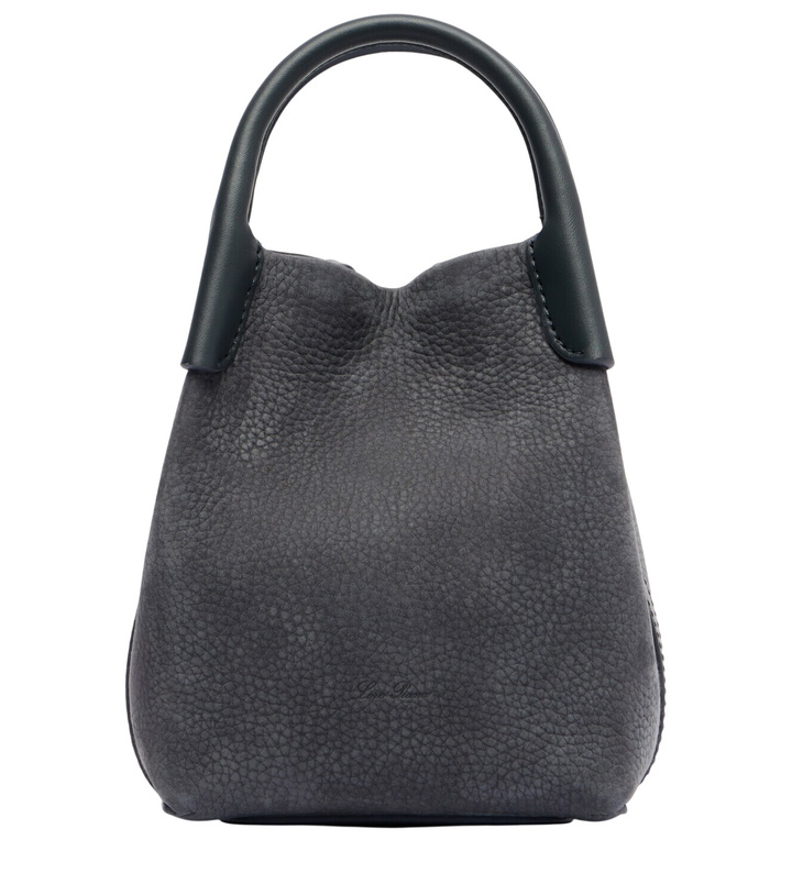 Photo: Loro Piana Bale Micro leather bucket bag