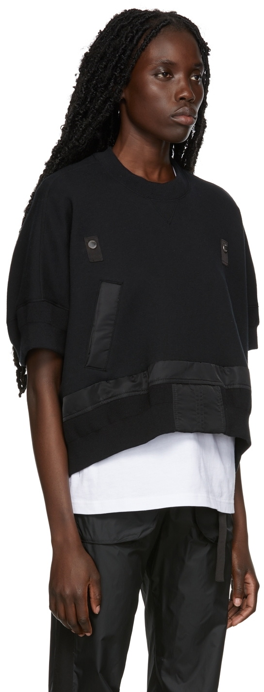 Sacai Black Sponge Sweatshirt