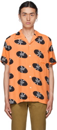 WACKO MARIA Orange Vans Edition Short Sleeve Shirt