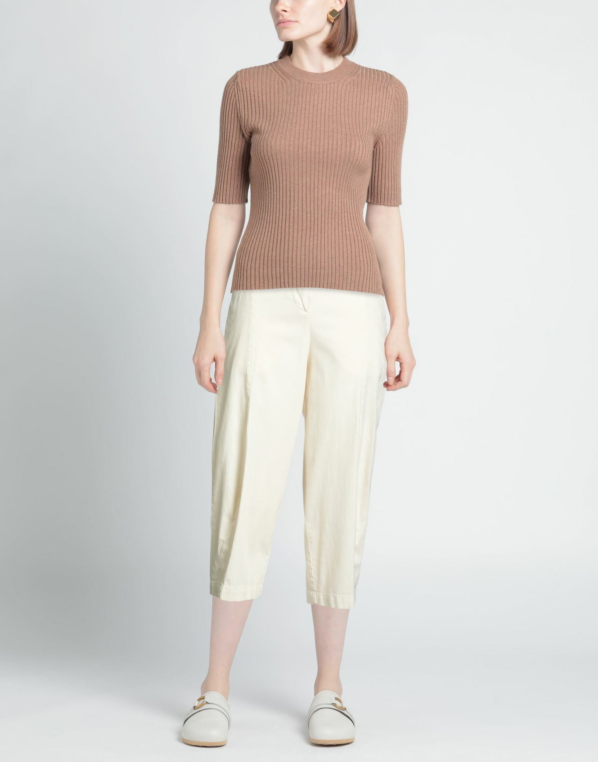 Alessia Santi Denim Womens Pants Ivory