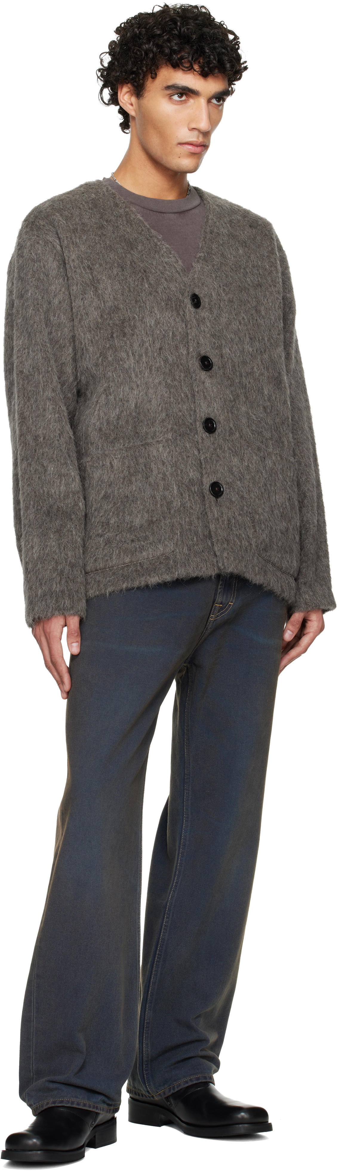 OUR LEGACY カーディガン 46 グレー OUR LEGACY Gray Wool Cardigan Our Legacy