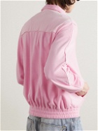 POLITE WORLDWIDE® - Cotton-Blend Fleece Zip-Up Sweatshirt - Pink