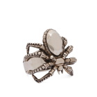 Alexander McQueen Men's Skull Spider Ring in Silver