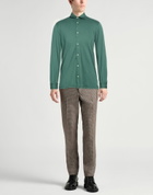 Fedeli Mens Shirt Emerald in Green