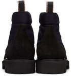 Paul Smith Black & Navy Suede Dizzie Boots