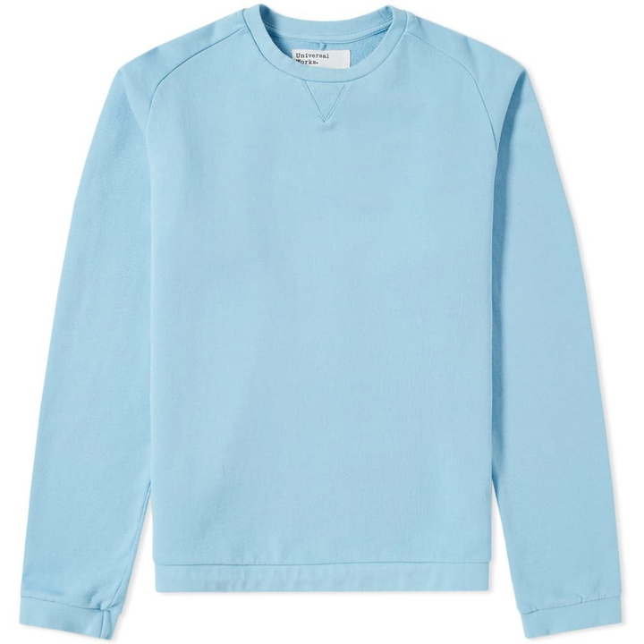 Photo: Universal Works Easy Eye Crew Sweat Blue