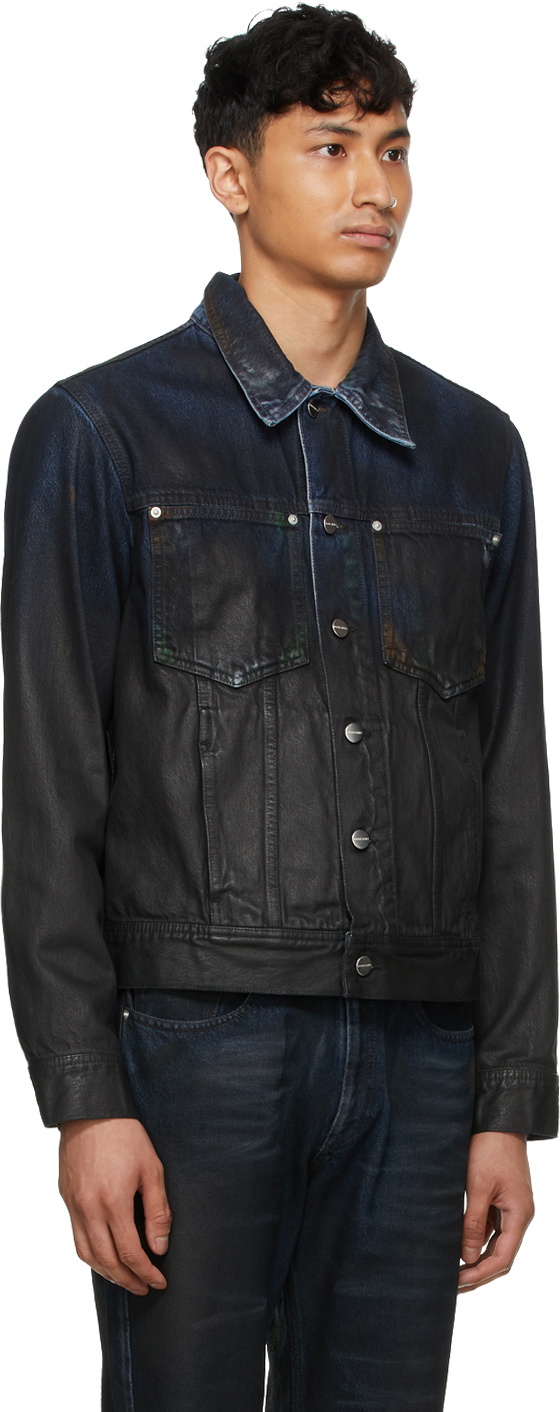 Namacheko Indigo Denim Wax Paint Jacket Namacheko