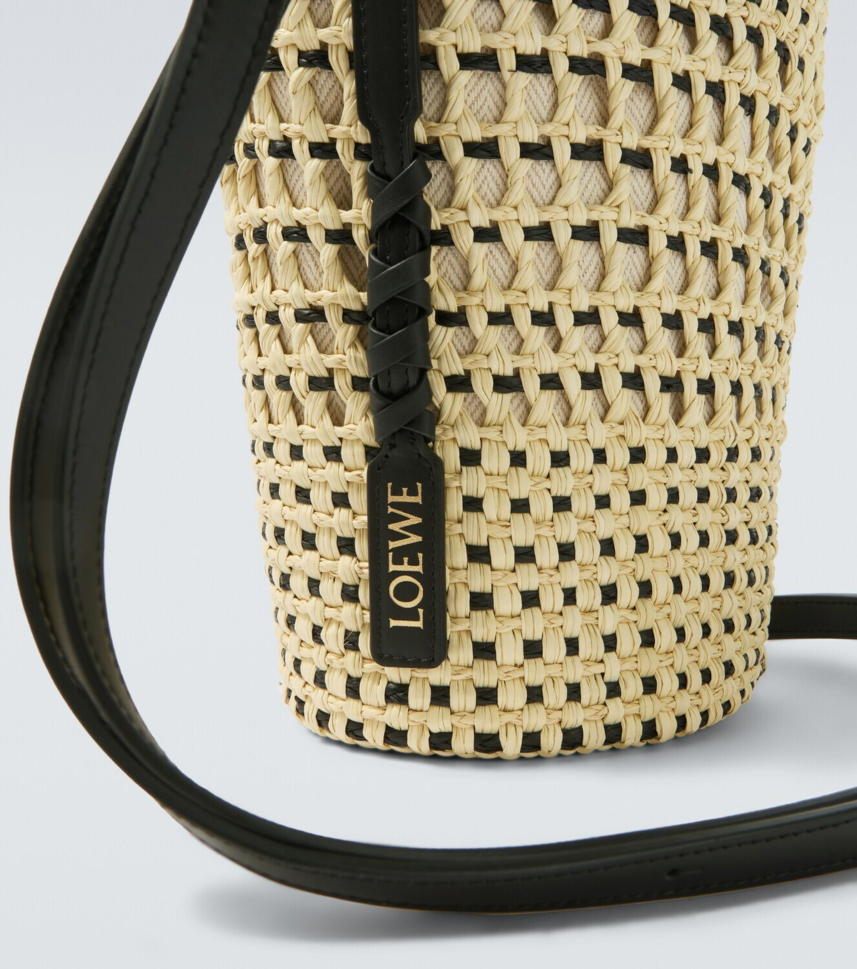 Loewe Paula's Ibiza leather-trimmed shoulder bag