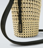 Loewe Paula's Ibiza leather-trimmed shoulder bag