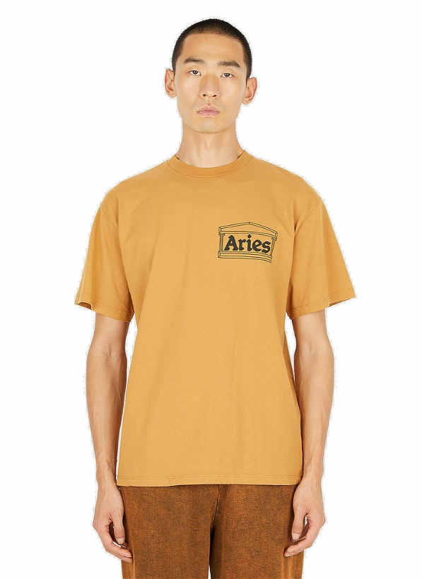 Photo: Temple Short Sleeve T-Shirt in Brown