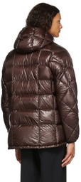 and Wander Brown Diamond Stitch Down Jacket