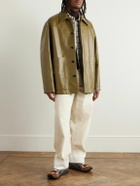 Jil Sander - Oversized Leather Jacket - Green
