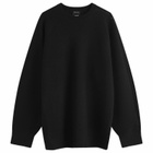 Y-3 Men's 3-Stripe Crew Knit in Black