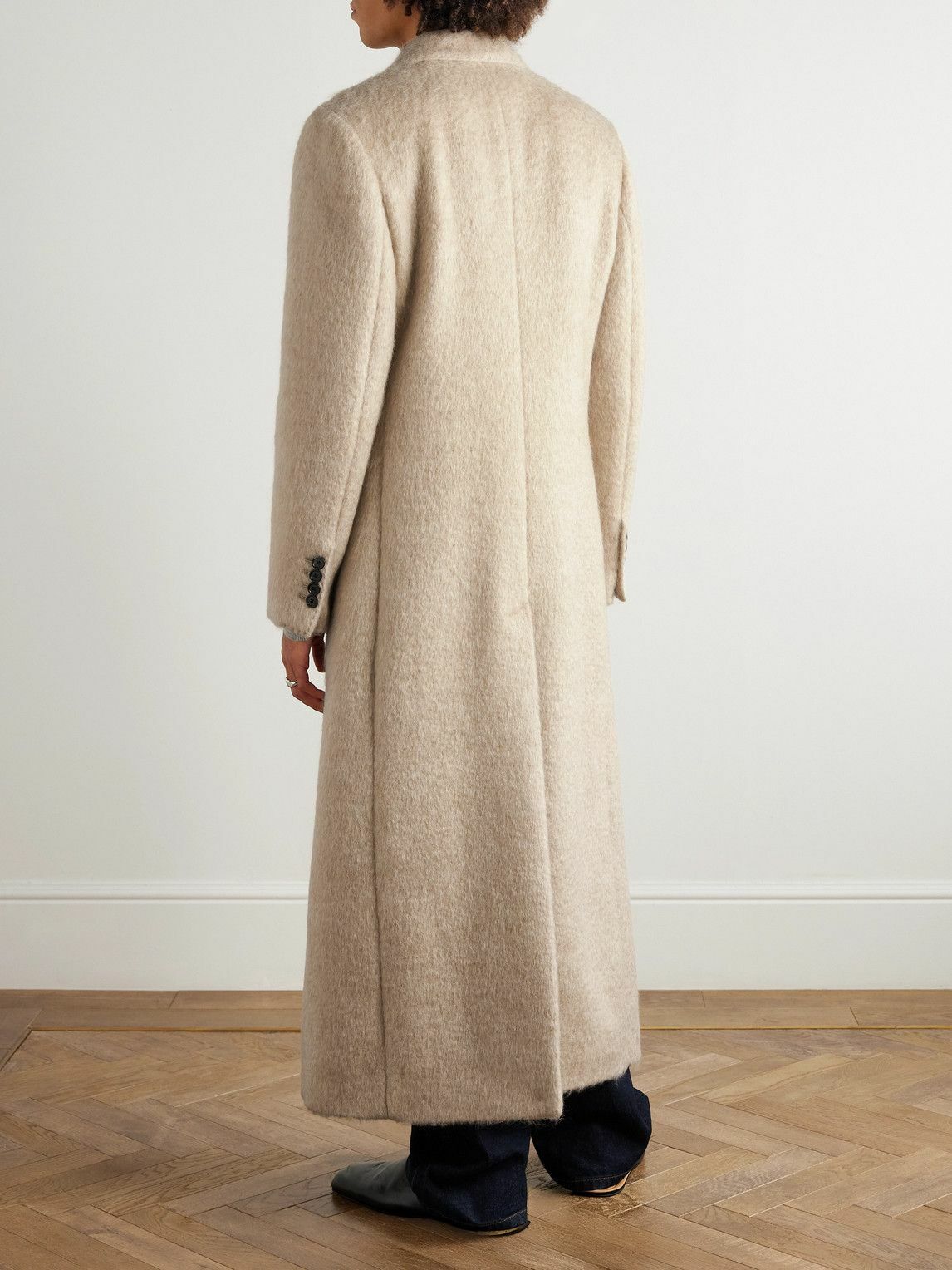 Dolce&Gabbana - Double-Breasted Mohair-Blend Coat - Neutrals Dolce