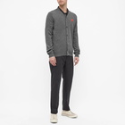 Comme des Garçons Play Men's Cardigan in Grey/Red