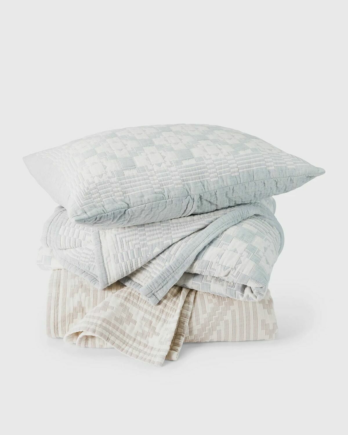 Pendleton ORGANIC COTTON MATELASSE TWIN Beige Mens Home deco