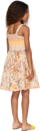 ZIMMERMANN Kids Multicolor Tallow Knit Printed Dress