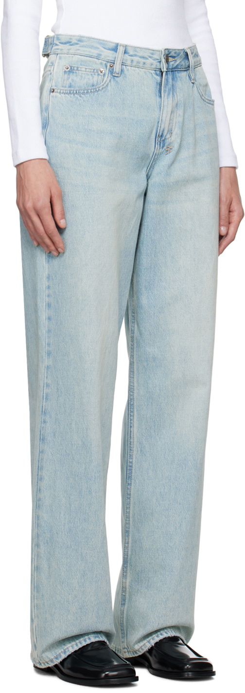 Ksubi Blue Low Rider Dove Jeans Ksubi